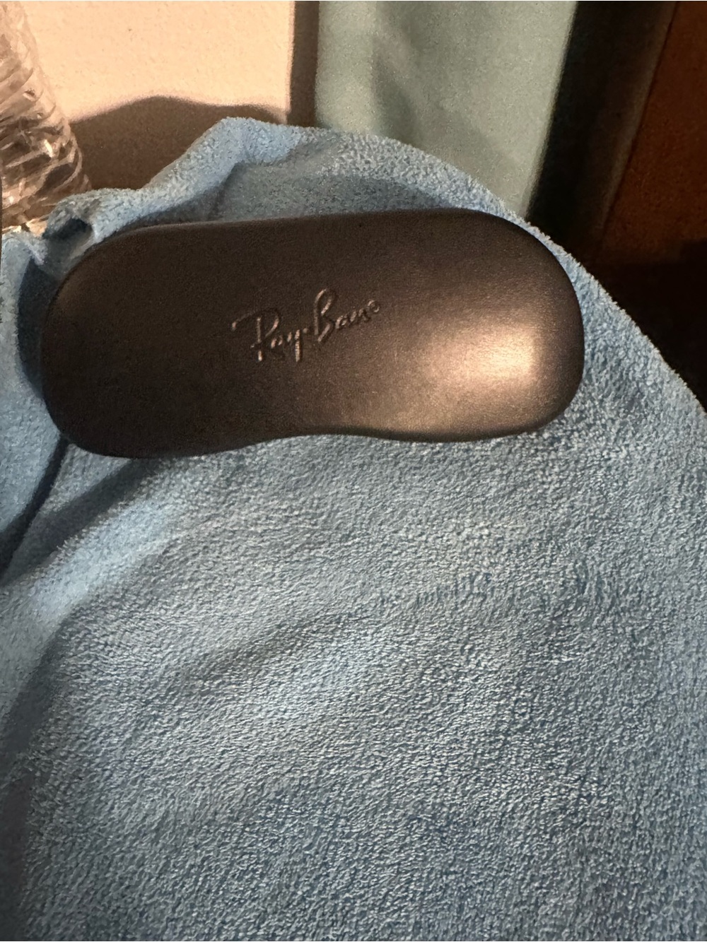 Ray-Ban Black and Beige Hard Sunglasses Case